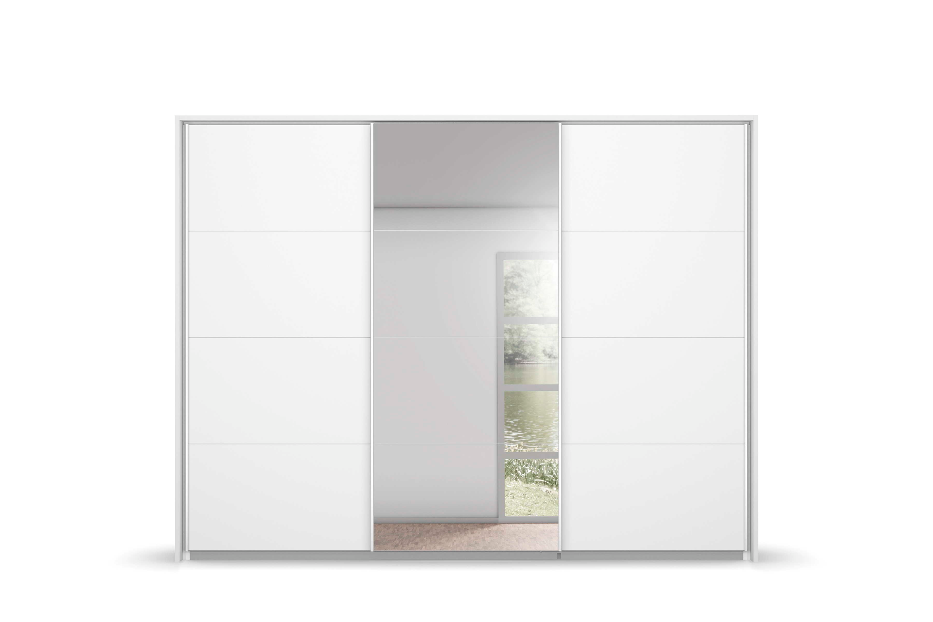 Schwebetürenschrank 3-trg. detail