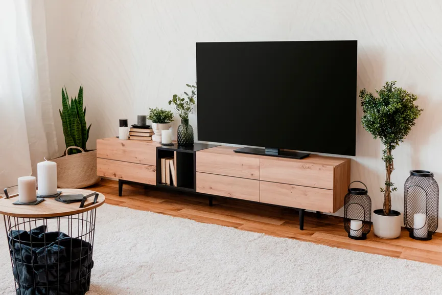 TV-Board mit 3 Klappen milieu