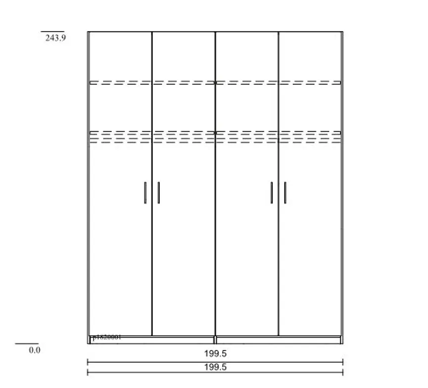 Drehtürenschrank Basic detail