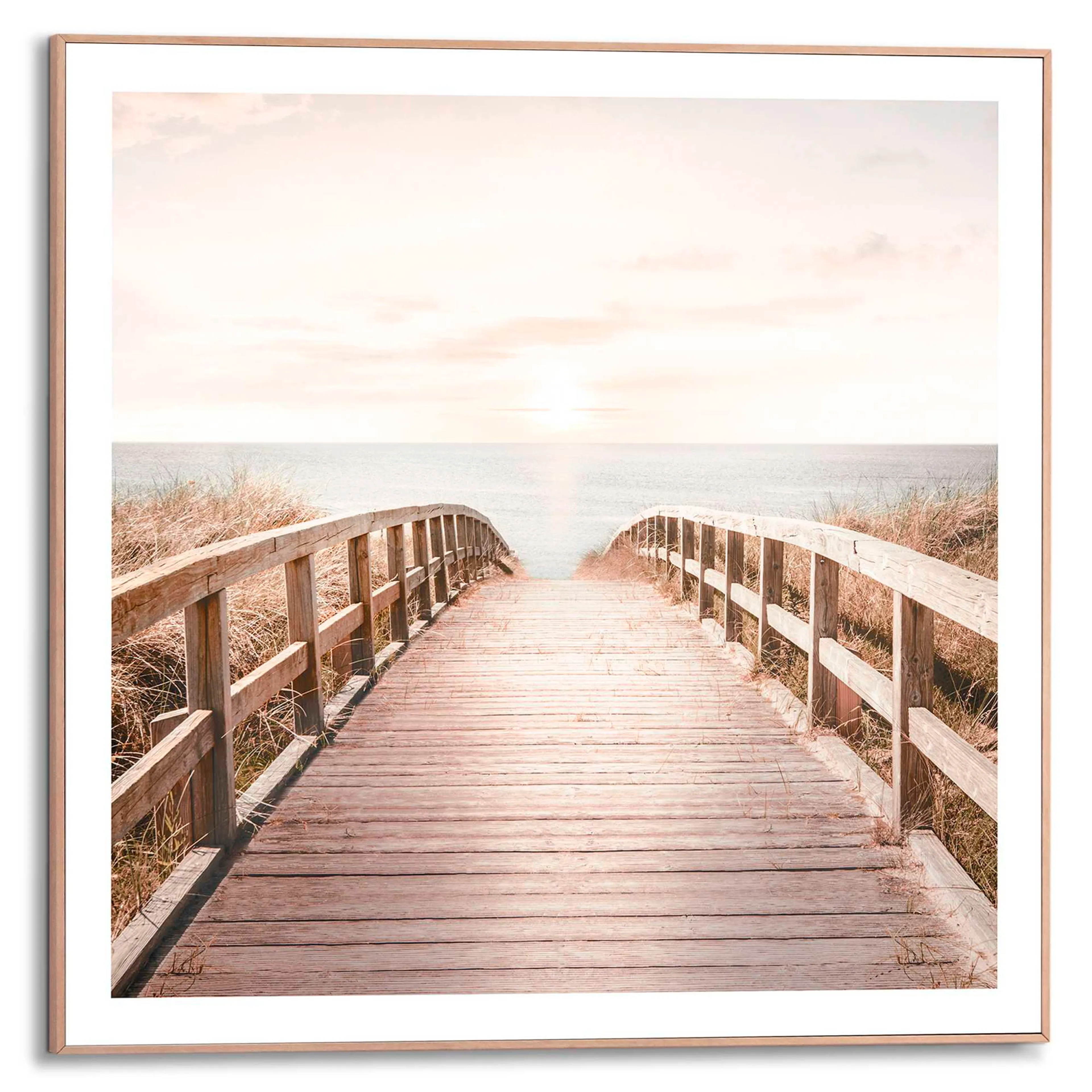 Wandbild 50 x 50 cm Sunny Bridge