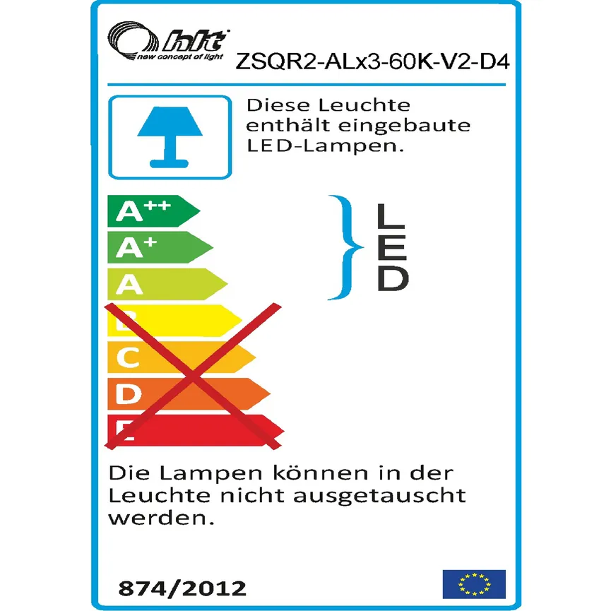 Unterbauleuchte energielabel