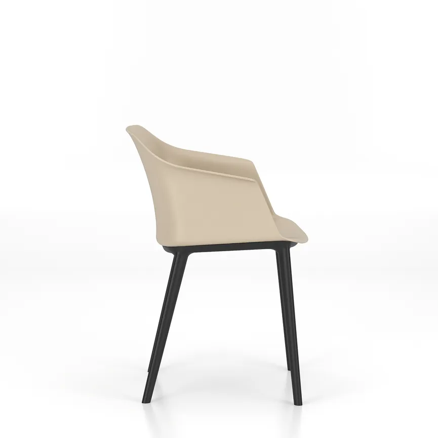 Besucherstuhl creme detail