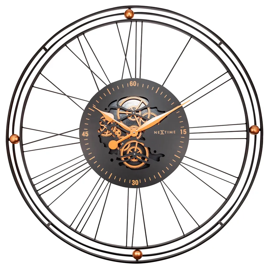 Quarzwanduhr "Wire Gear Clock" material_farbe