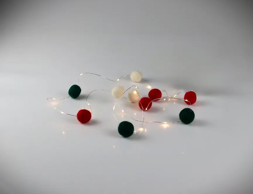 Lichterkette "Wolle" 20LED detail