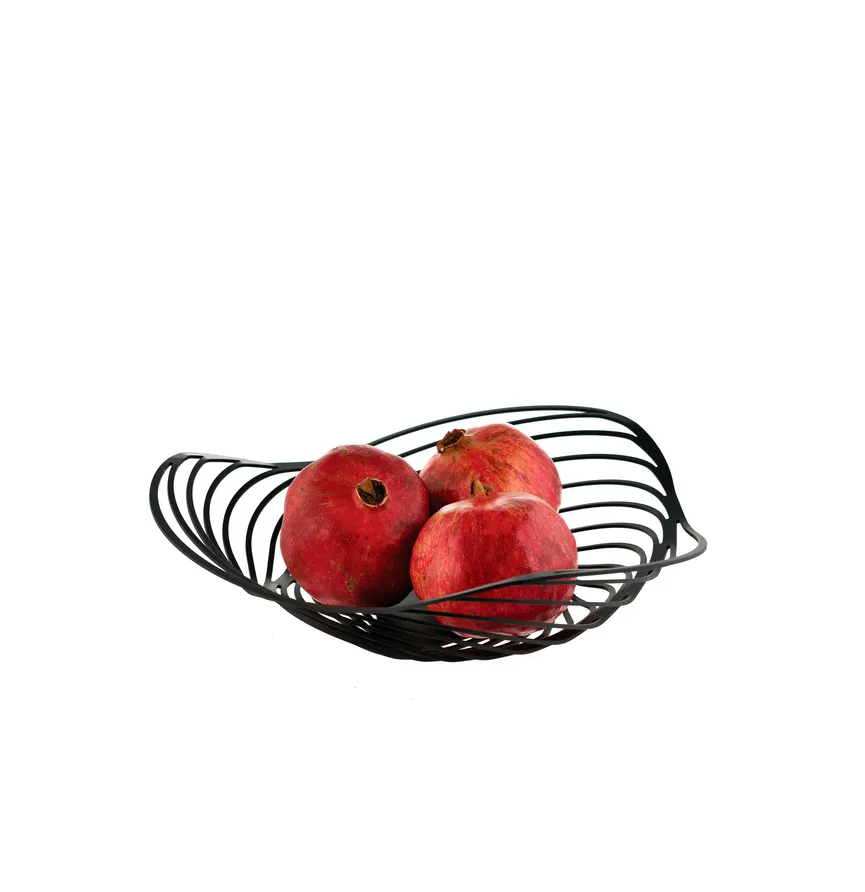 Obstschale "Trinity" M schwarz detail