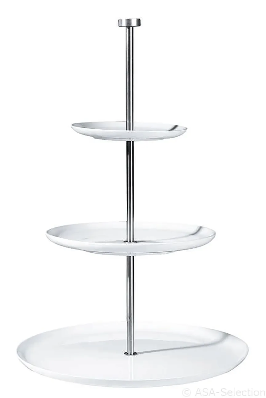 Etagere "Grande" weiß 3-stufig hauptaufnahme