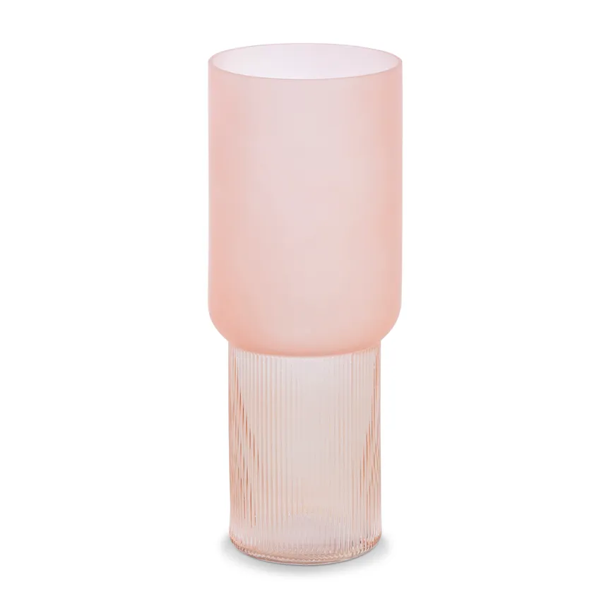 Vase rosa matt transparent hauptaufnahme