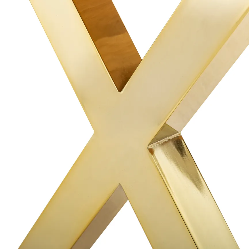 Esstisch X Schweizerkante detail