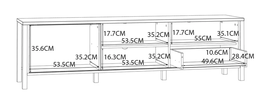 TV-Lowboard detail