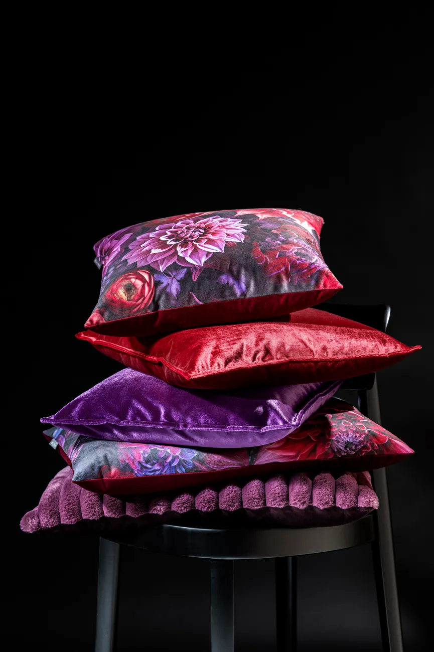 Kissenhülle Shiny marsala milieu