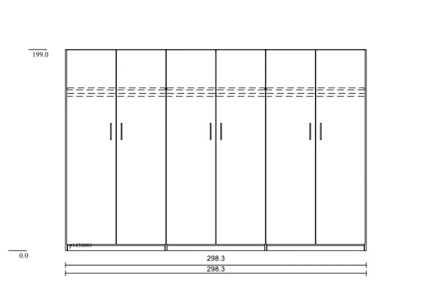 Drehtürenschrank Basic detail