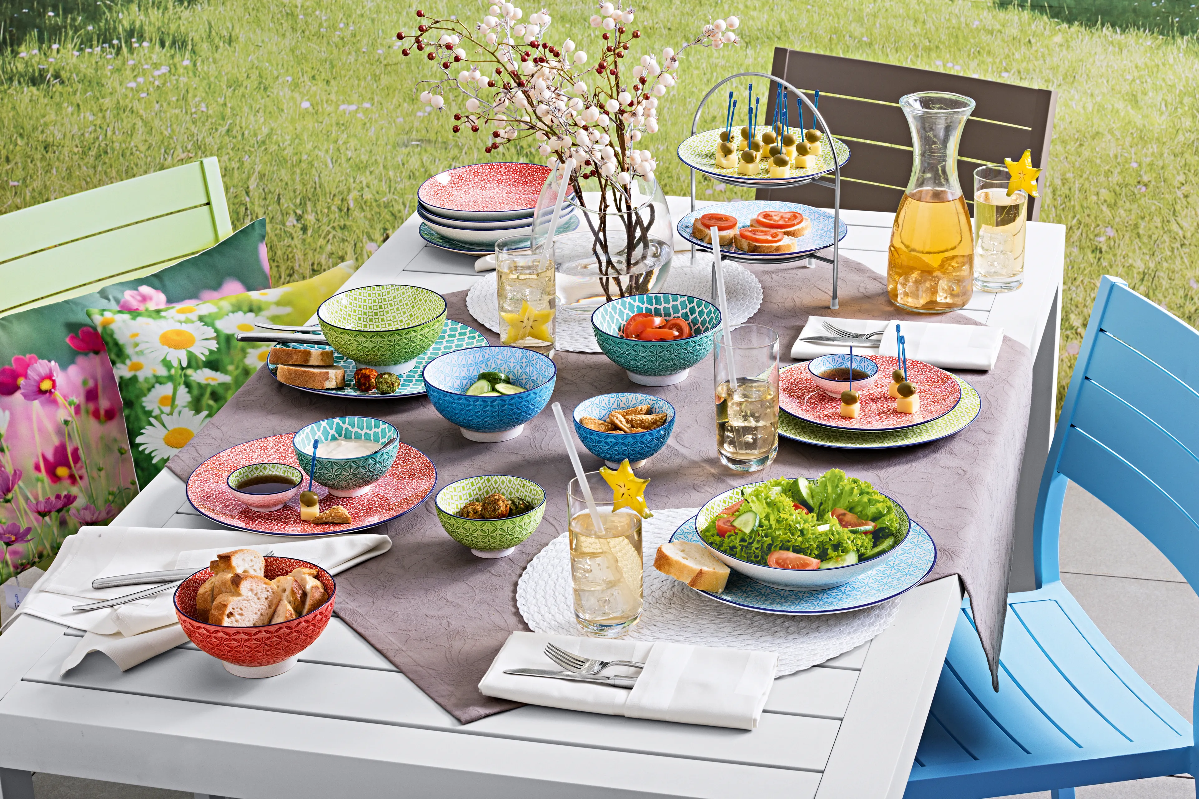 2-stöckige Etagere A Table