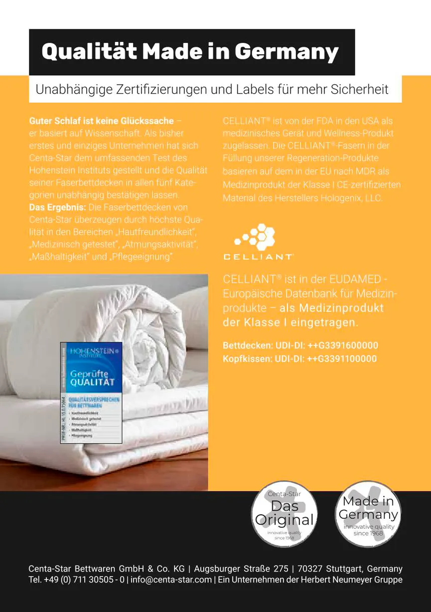 Ganzjahresbett Regeneration detail