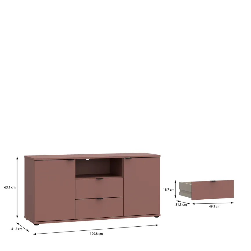 TV-Lowboard 2T/2S detail