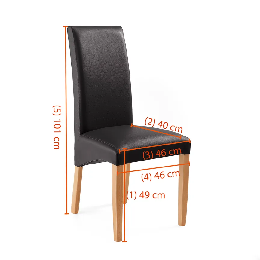 Polsterstuhl dimensionsmarker