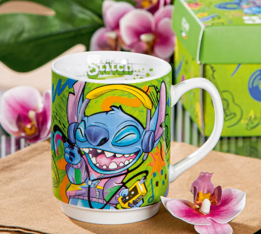 Becher "Stitch" 350 ml grün milieu