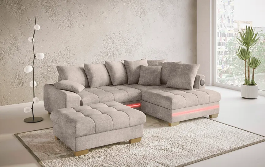 Ecksofa+LED+Sound detail