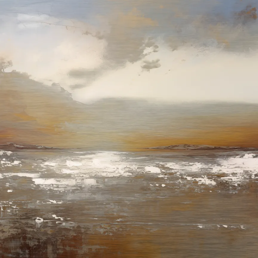 Metallbild "Golden Beach II" hauptaufnahme