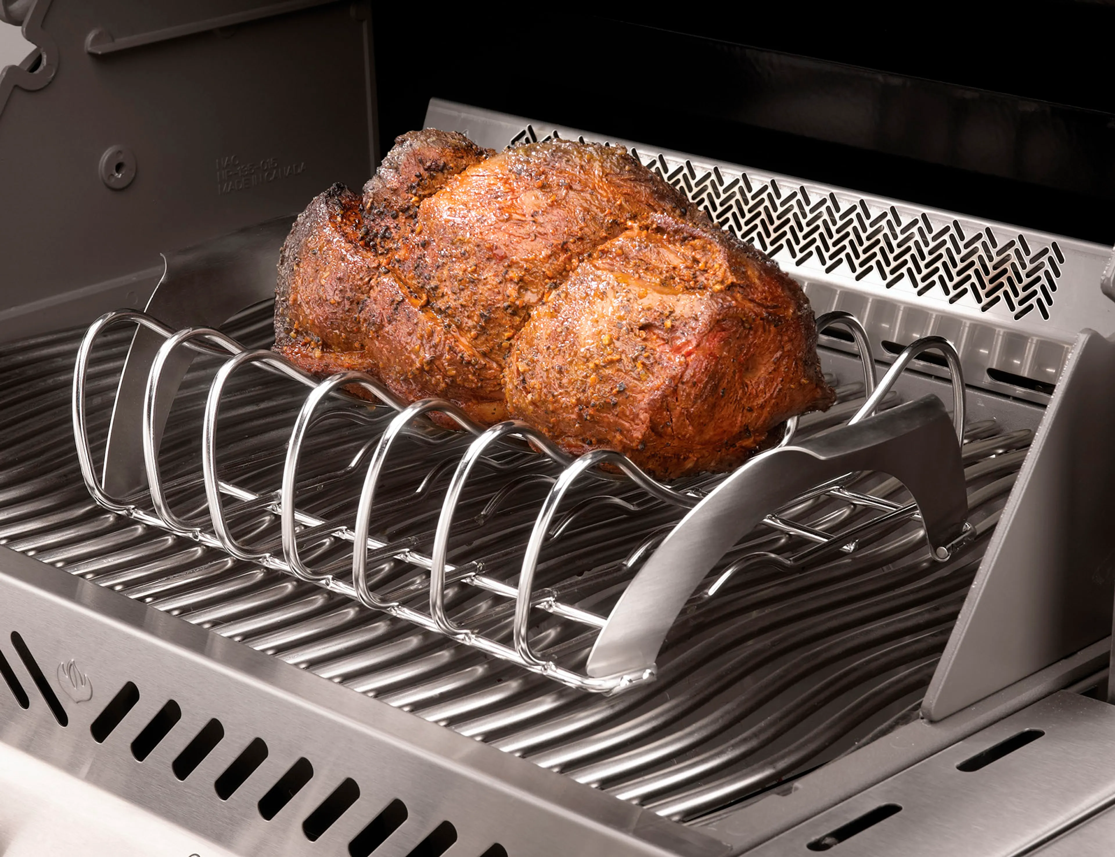 Spare-Rib Halter Pro Grilleinsatz Edelstahl